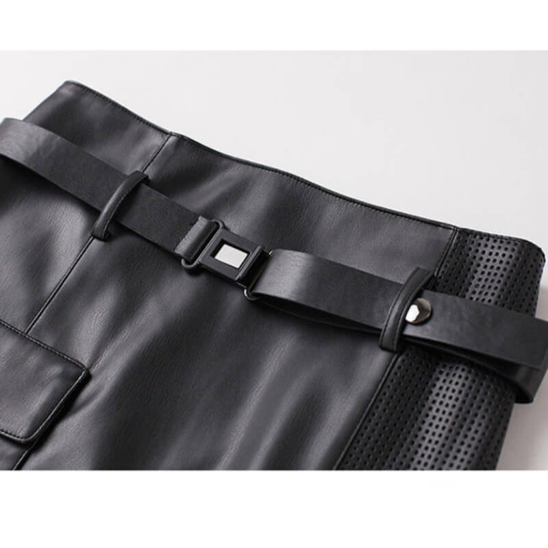 Florence – Long Leather Skirt