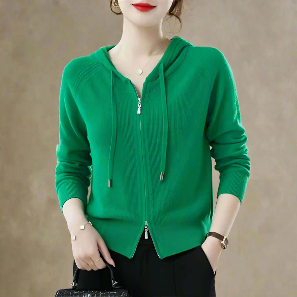 Zoe – Knit Hoodie
