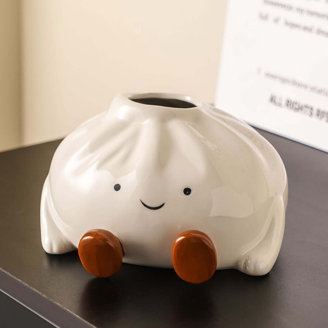 Ceramic Dumpling Tissue Box