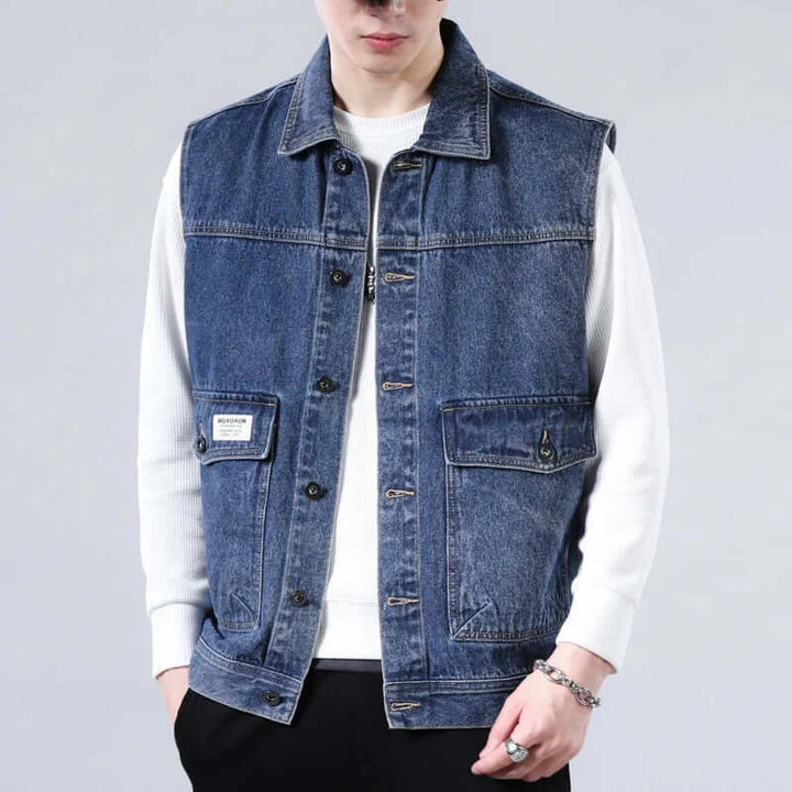 Aaron - Denim Vest