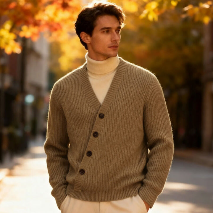 Simon – Rib Knit Cardigan