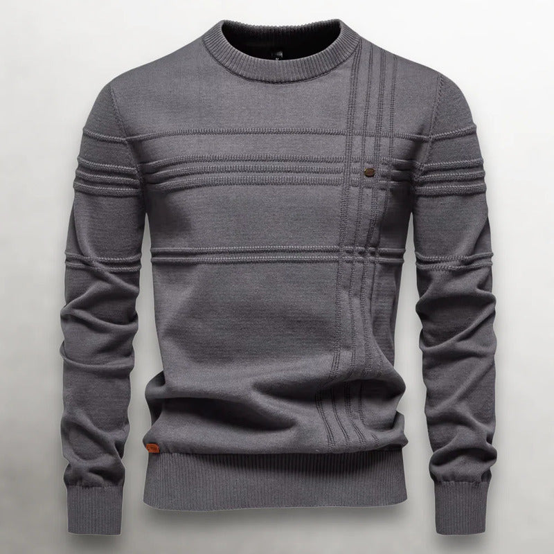 Matteo – Grid-Knit Sweater