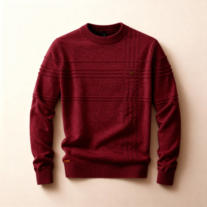 Matteo – Grid-Knit Sweater