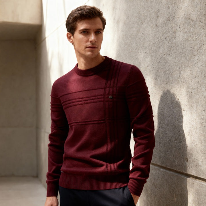 Matteo – Grid-Knit Sweater