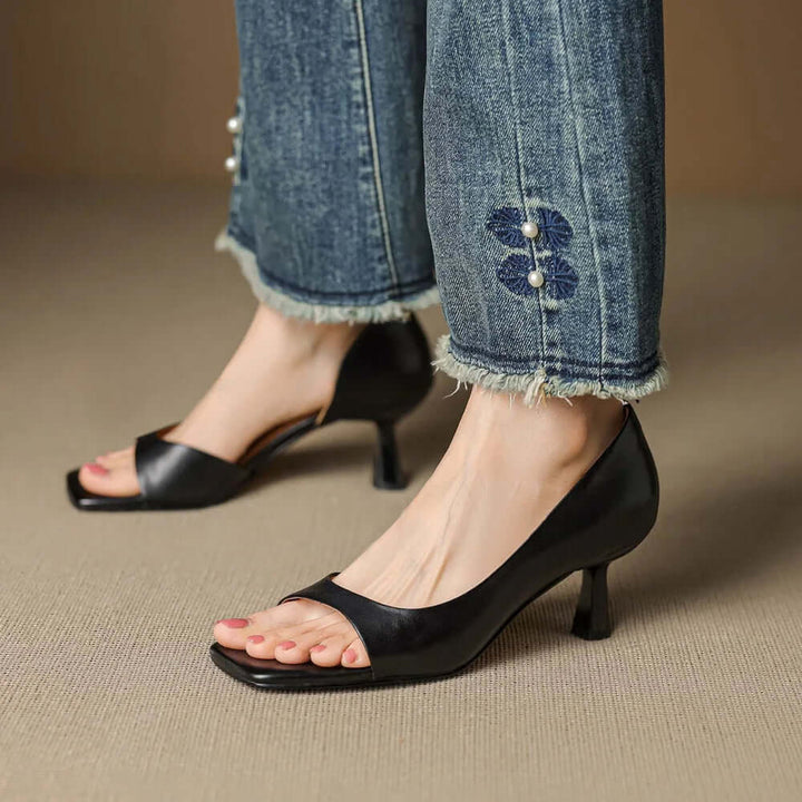 Vivian - Leather Heels