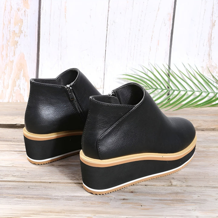 Stephanie - Wedge Ankle Boots