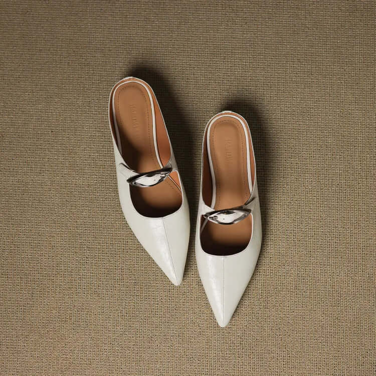 Charlotte - Handcrafted Genuine Leather Mules