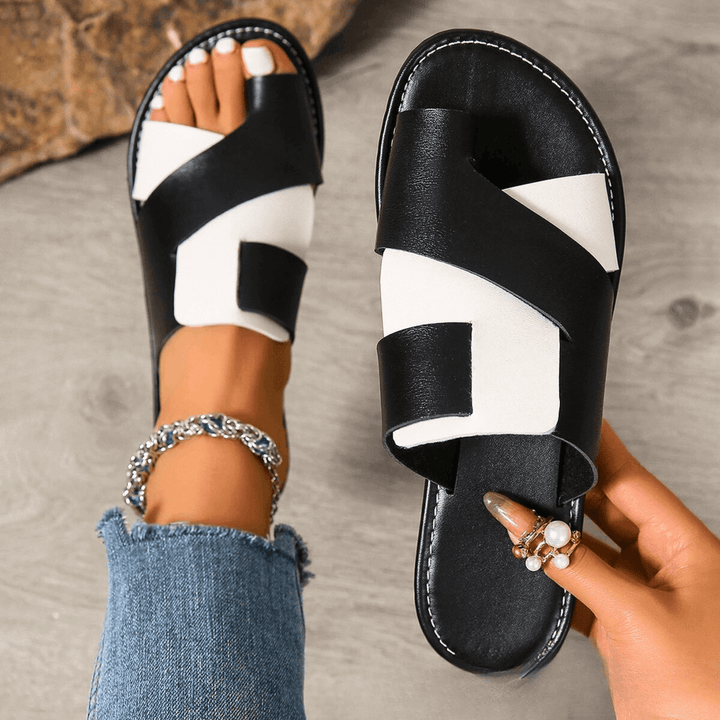Leah - Cross Sandals