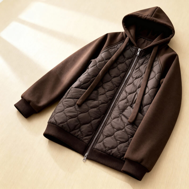 Natalie – Quilted Hoodie Jacket
