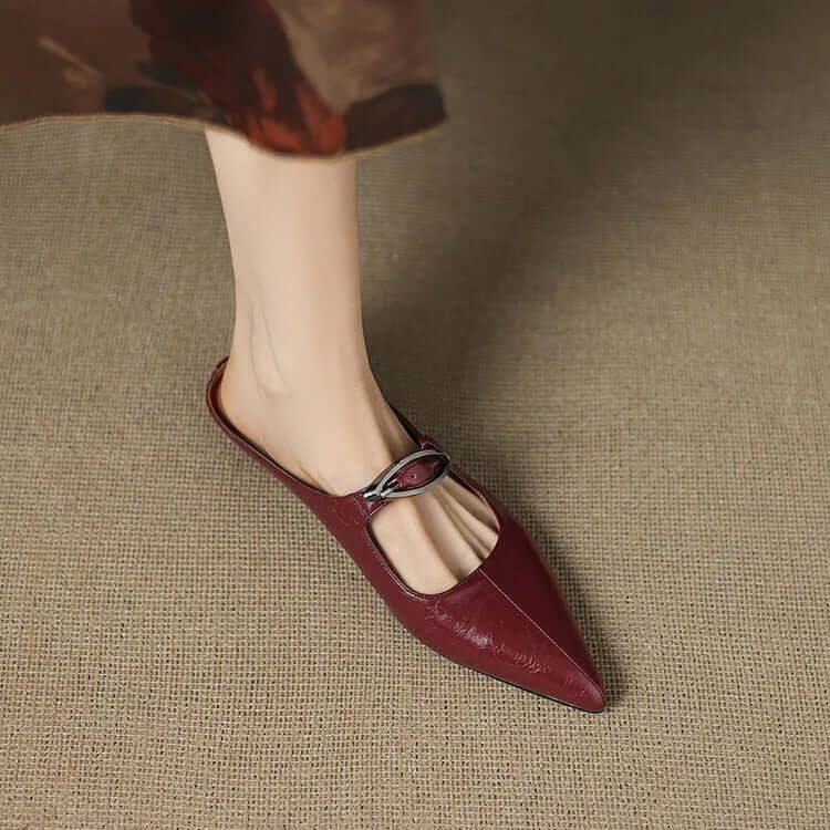 Charlotte - Handcrafted Genuine Leather Mules
