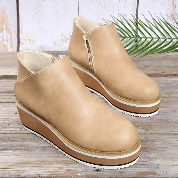 Stephanie - Wedge Ankle Boots