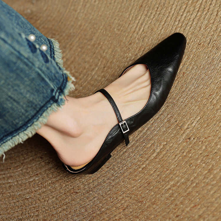 Elise - Handcrafted Genuine Leather Mules