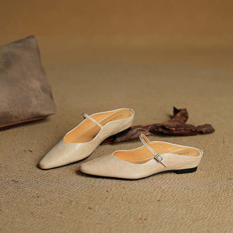 Elise - Handcrafted Genuine Leather Mules
