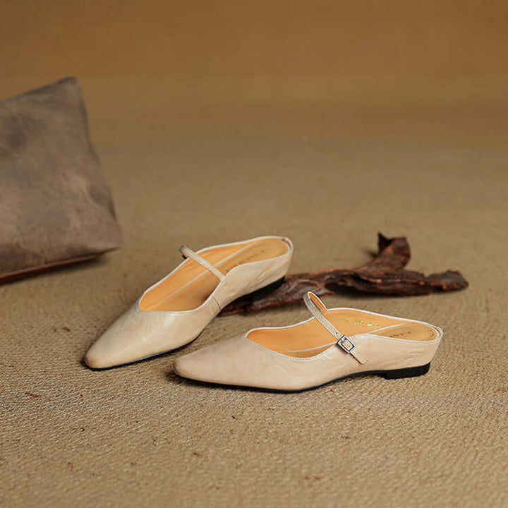 Elise - Handcrafted Genuine Leather Mules