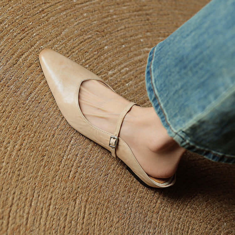 Elise - Handcrafted Genuine Leather Mules